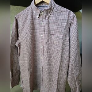 Daniel Cremieux Oxford Shirt Lg Red/Green Plaid